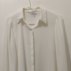 Express Ivory Long Sleeve Blouse